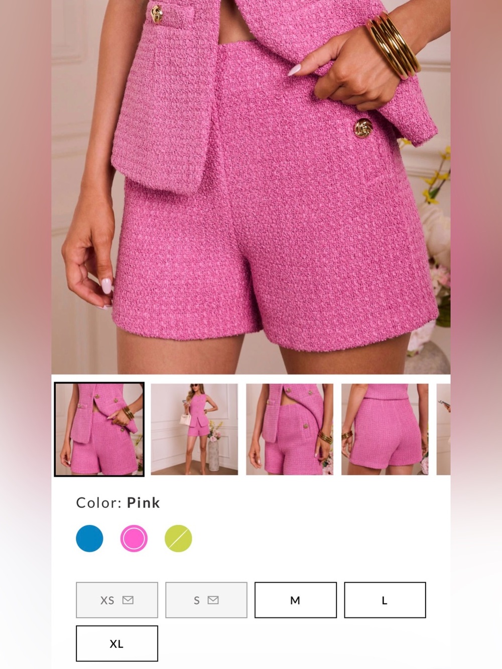 VICI Chrissa Tweed Short Size Small NWT 💖